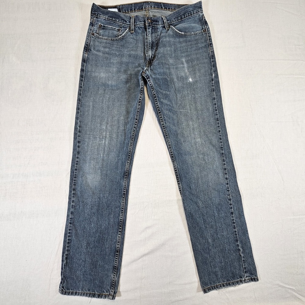 Levis 559 Jeans Mens 33 34 Straight Leg Blue Denim Relaxed Fit Medium Wash‎